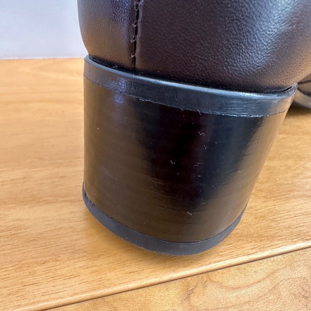 Blondo Canada Brown Smooth Leather Side Zip Ankle Boots Women Size 11 AA Narrow - Picture 15 of 16